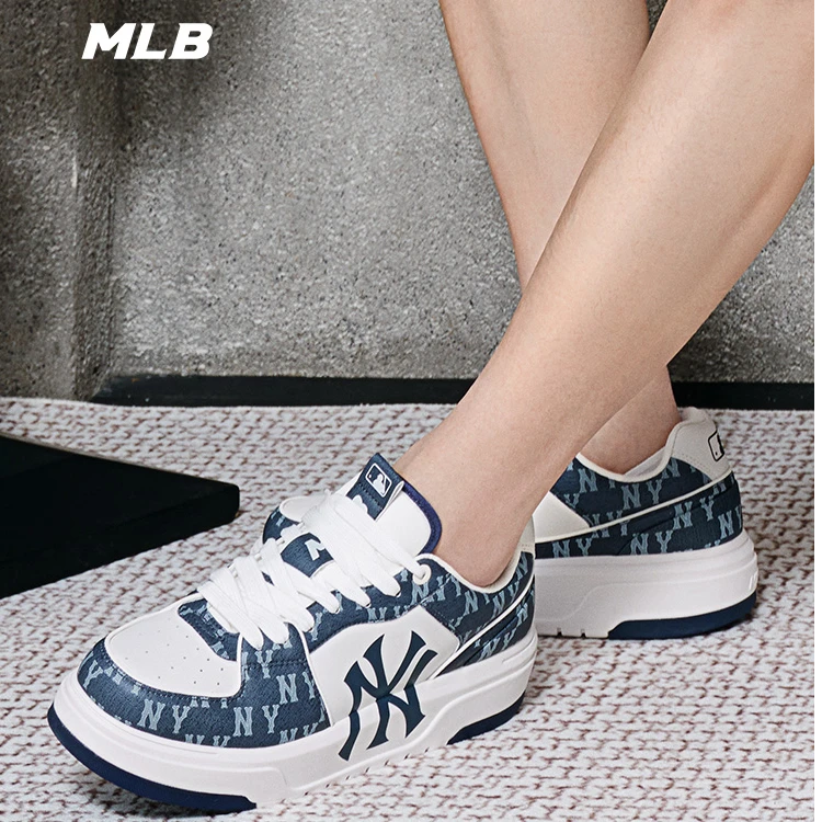 MLB男女鞋板鞋2025老花新款情侣运动鞋休闲鞋3ASXCLD4N
