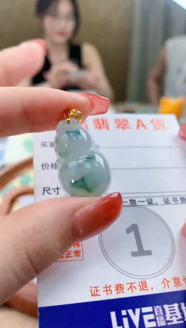 颈饰未镶嵌翡翠天然A货翡翠挂件