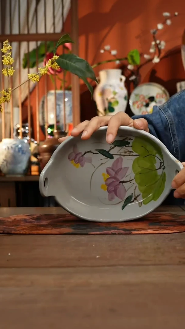 现代高温釉下彩手绘陶瓷餐具