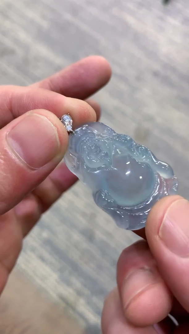 颈饰未镶嵌翡翠天然A货翡翠