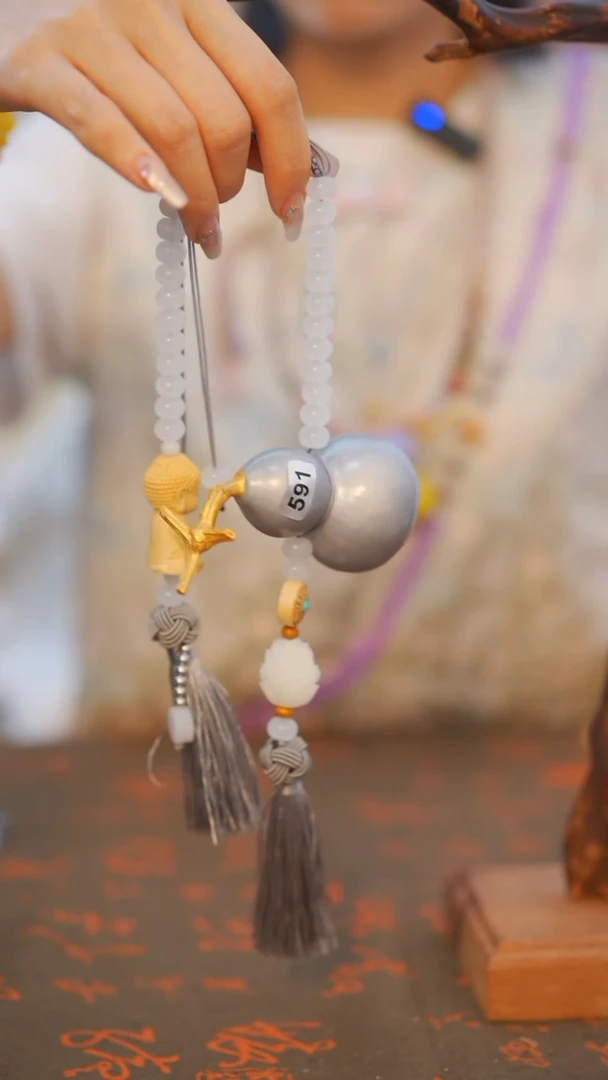 591非遗漆手艺工天然葫芦文玩福禄