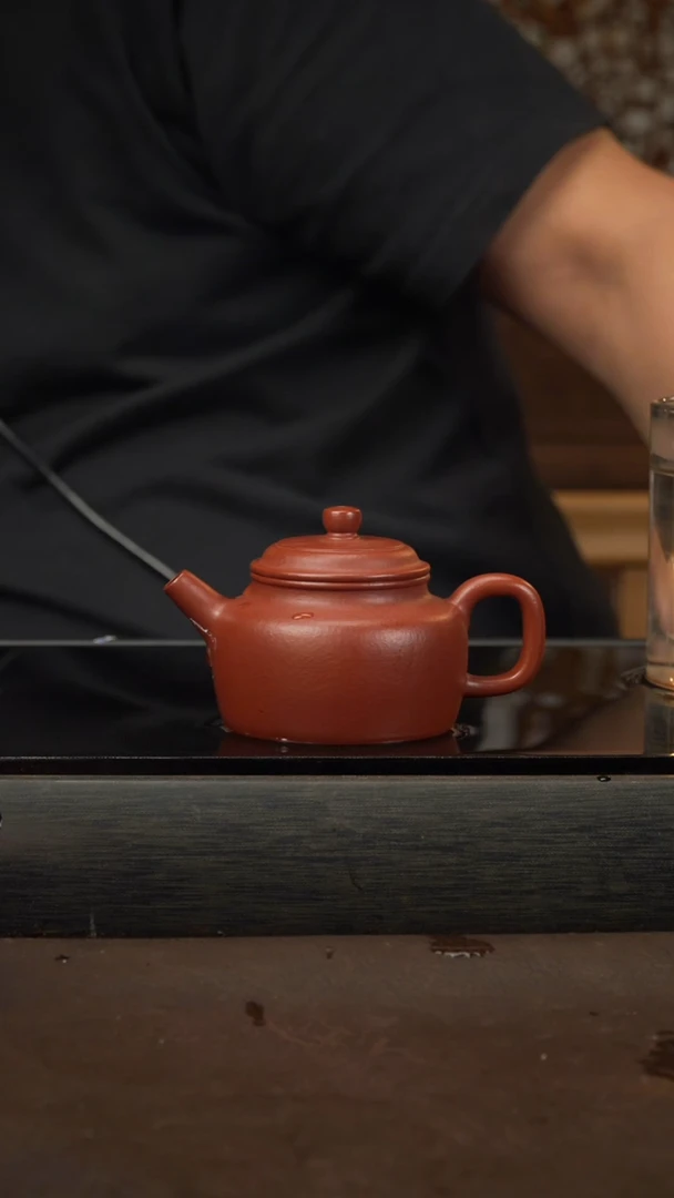 茶壶紫砂13，德钟，朱泥，120cc