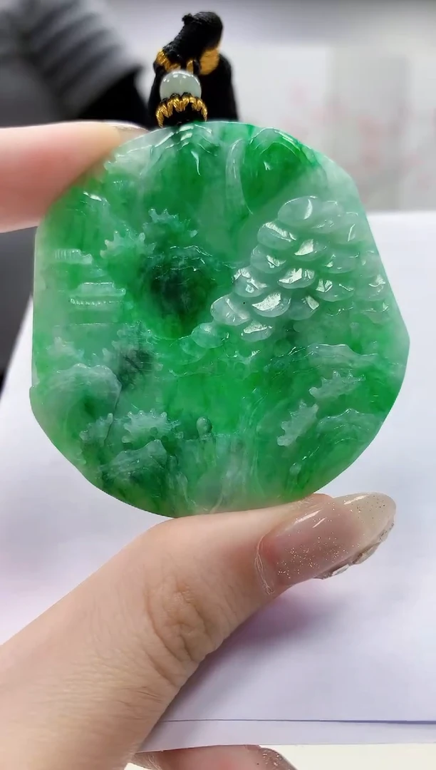 未镶嵌定制翡翠5060jw-毛货挂件51