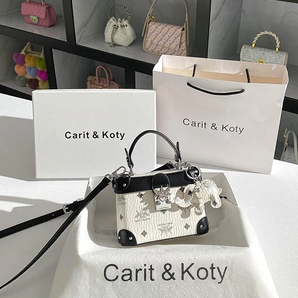 CARIT KOTY小众高级感手提盒子包包女爆款2025新款百搭单肩斜挎包