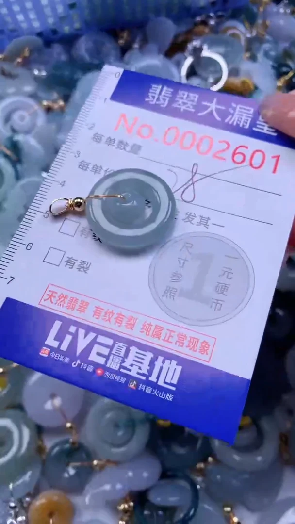 翡翠未镶嵌吊坠(不含链)2601