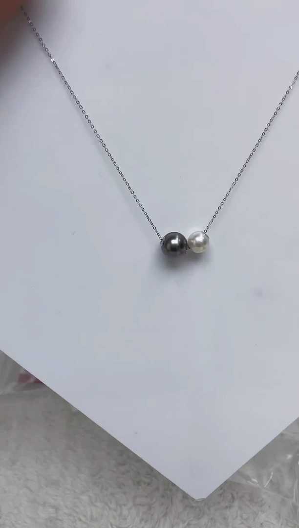 18K金镶嵌颈饰海水珍珠