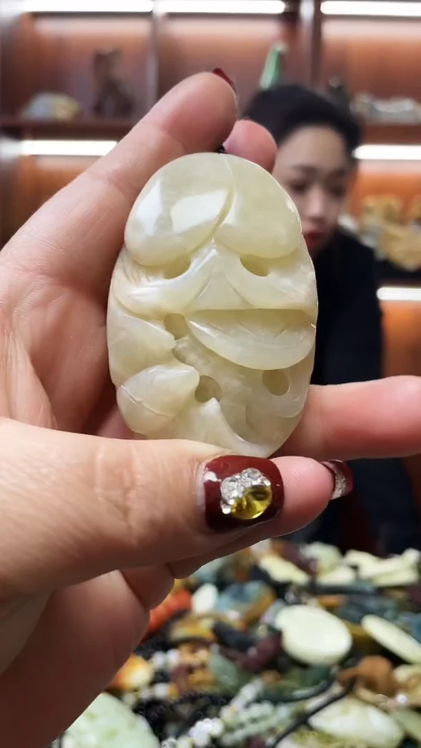 未镶嵌蛇纹石玉手把