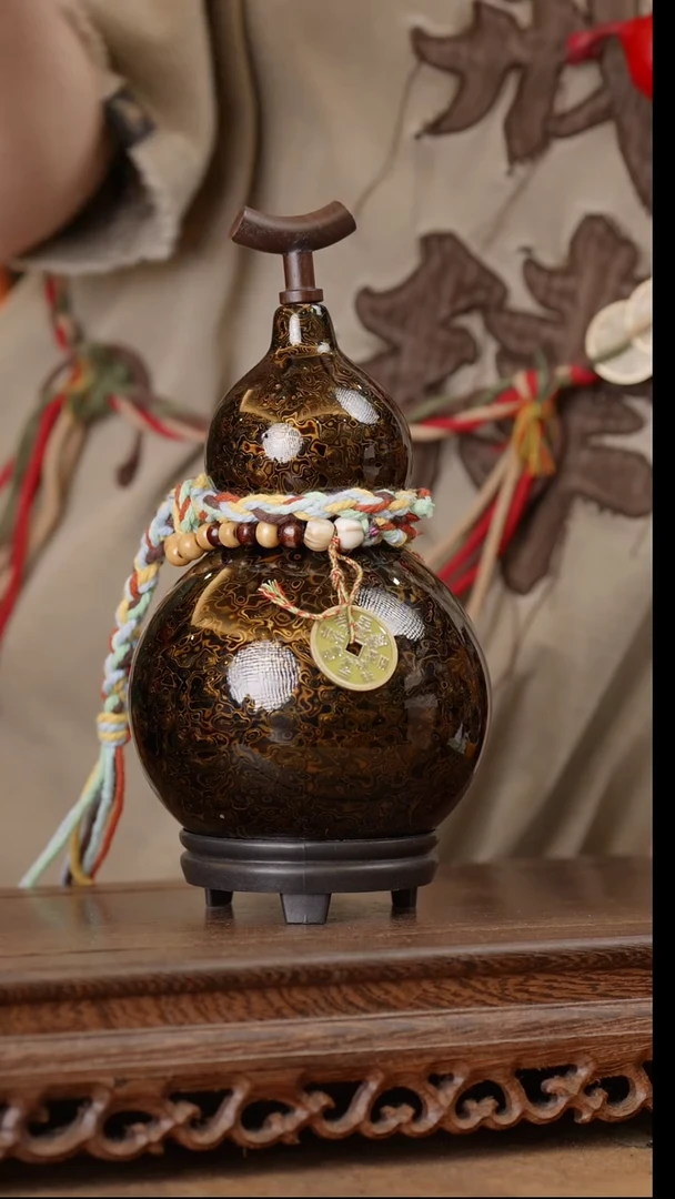 198号精品天然大漆酒葫芦一物一拍~