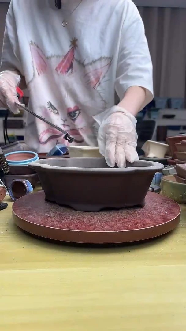 紫砂花盆紫砂花盆微瑕