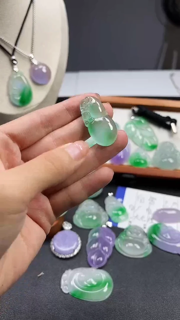 颈饰未镶嵌翡翠  所见即所得 一图一物