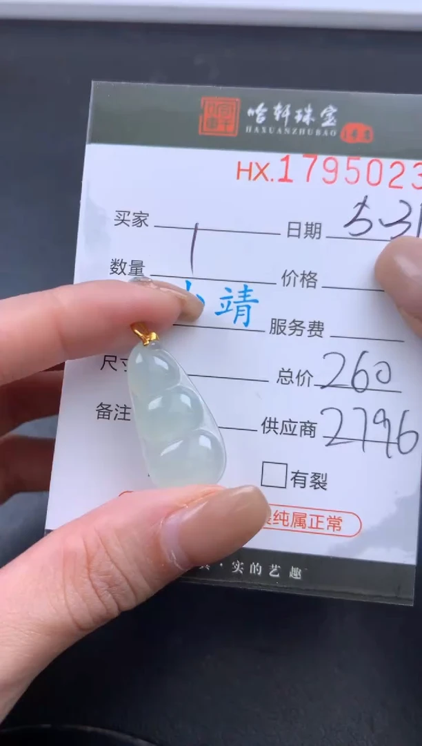 翡翠挂件未镶嵌哈轩 挂件1