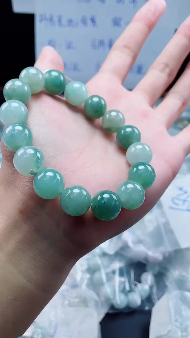 未镶嵌定制翡翠珠串