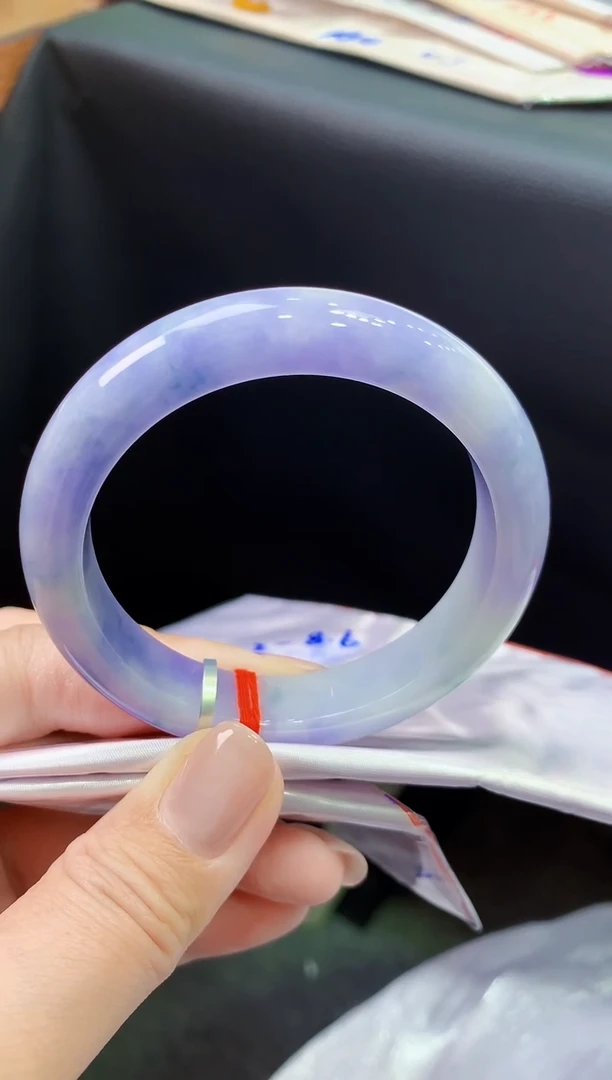 未镶嵌手镯翡翠k340天然缅甸翡翠A货（正圈）55