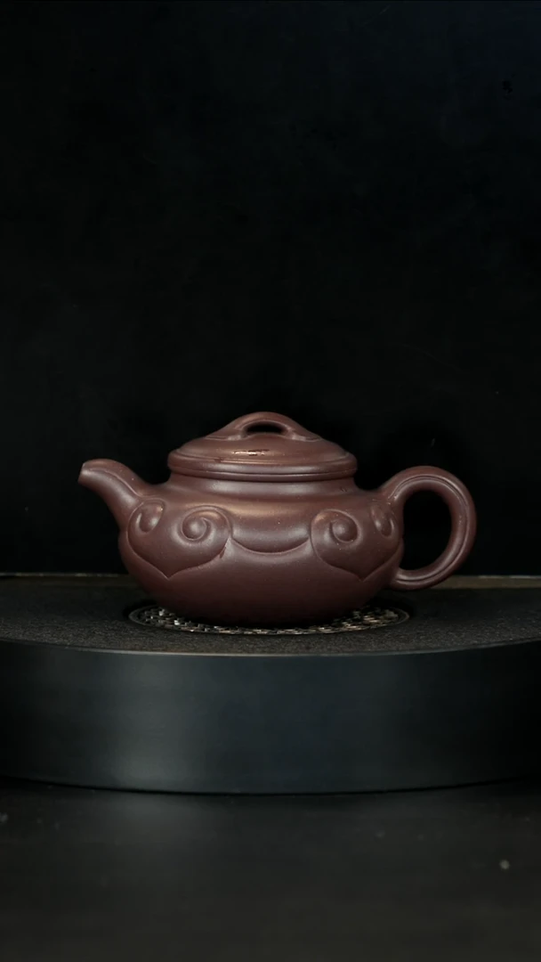 【闪购商品】紫砂茶壶黄龙山台西底槽青仿古如意
