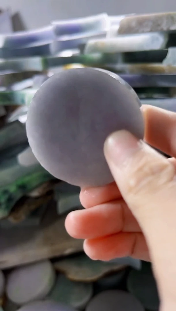 翡翠裸石缅甸翡翠A货柠7504