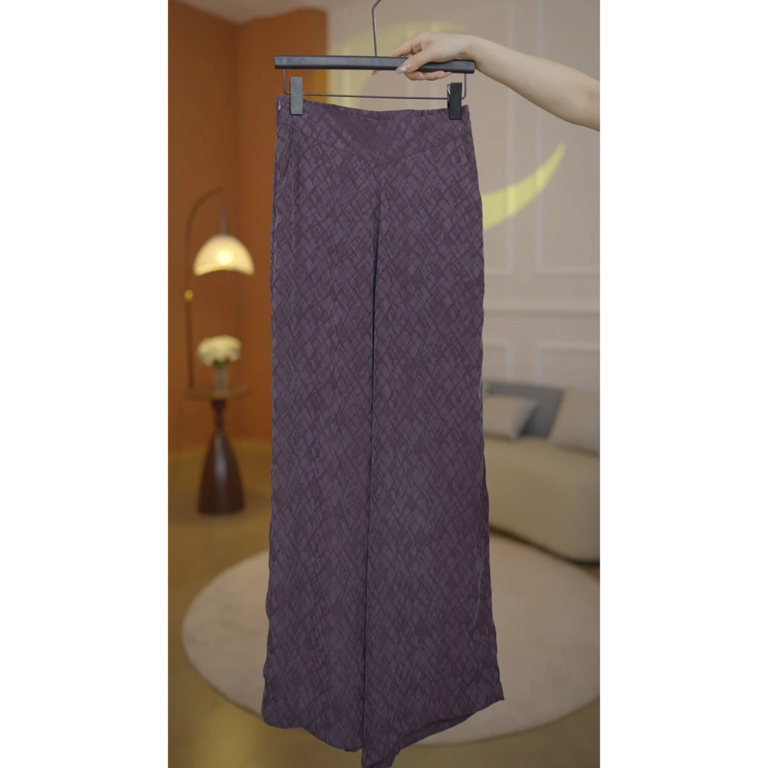 (独家独款)夏季新款气质百搭格纹休闲裤（XH06/严选/晴/俊）