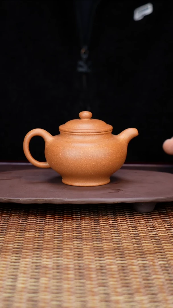 茶壶紫砂汀禾紫砂老黄段《掇只》180cc