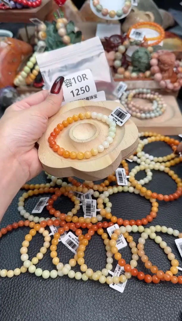 【闪购商品】石英质玉手链未镶嵌10R1250