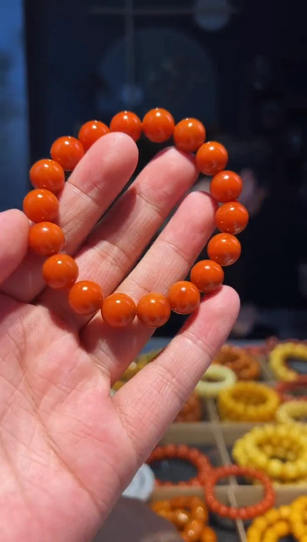 未镶嵌手链南红玛瑙11+单圈