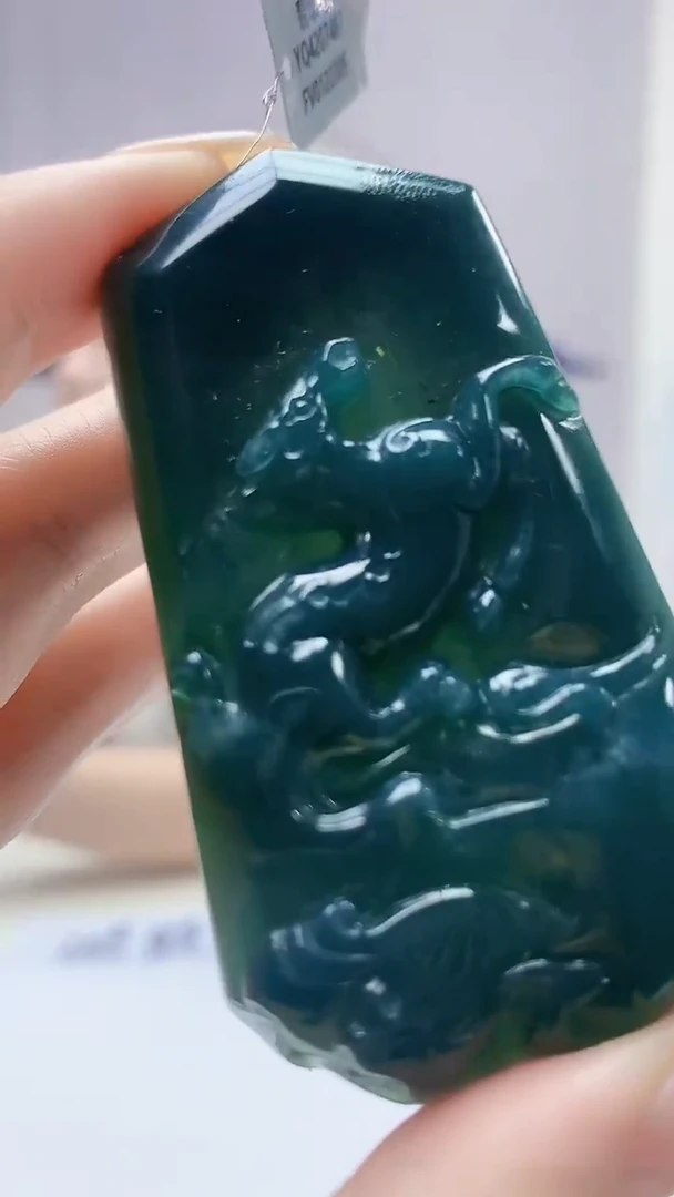 定制翡翠未镶嵌0405DD-毛货挂件65