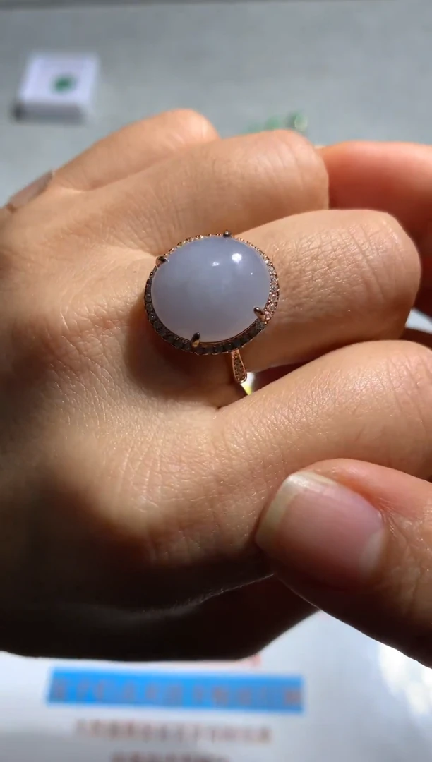 银S925镶嵌定制翡翠天然翡翠