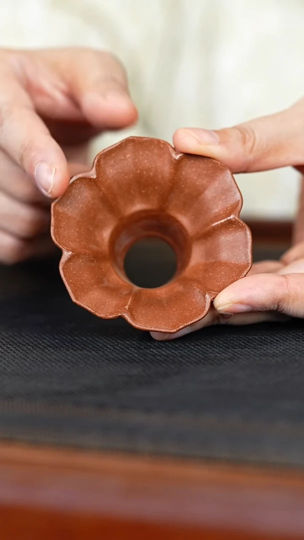 茶壶紫砂菱花盖置