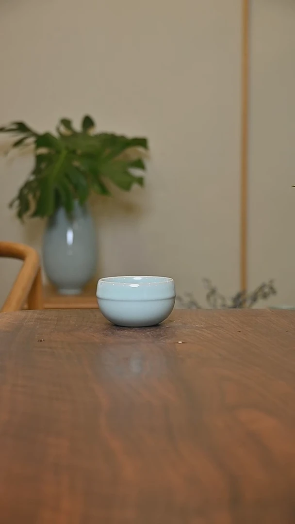铃铛杯 天青 微瑕 朱晓辉款