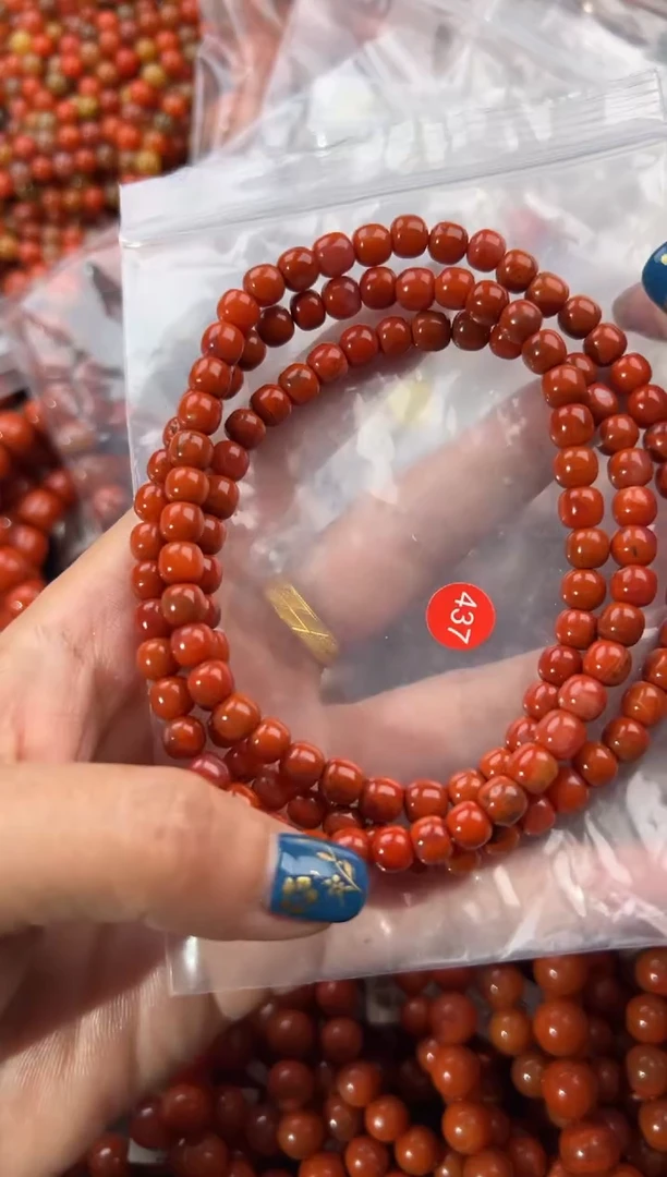 未镶嵌手串南红玛瑙6+