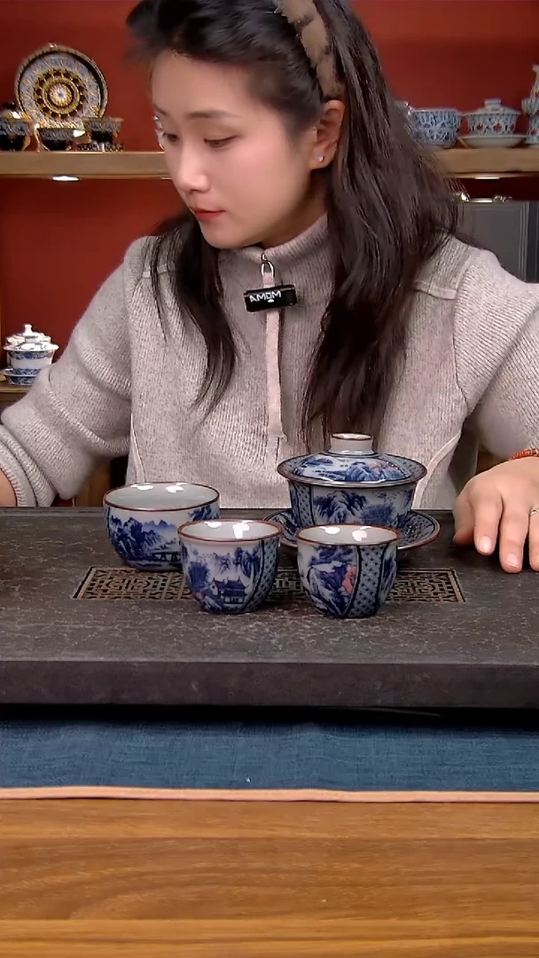 简装家用款4件套 老陶泥开片纹陶瓷茶具