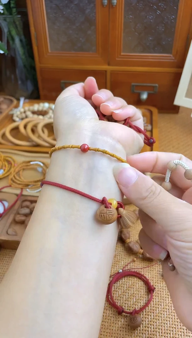 核桃手串/手链竹节手串一物一拍莎莎款