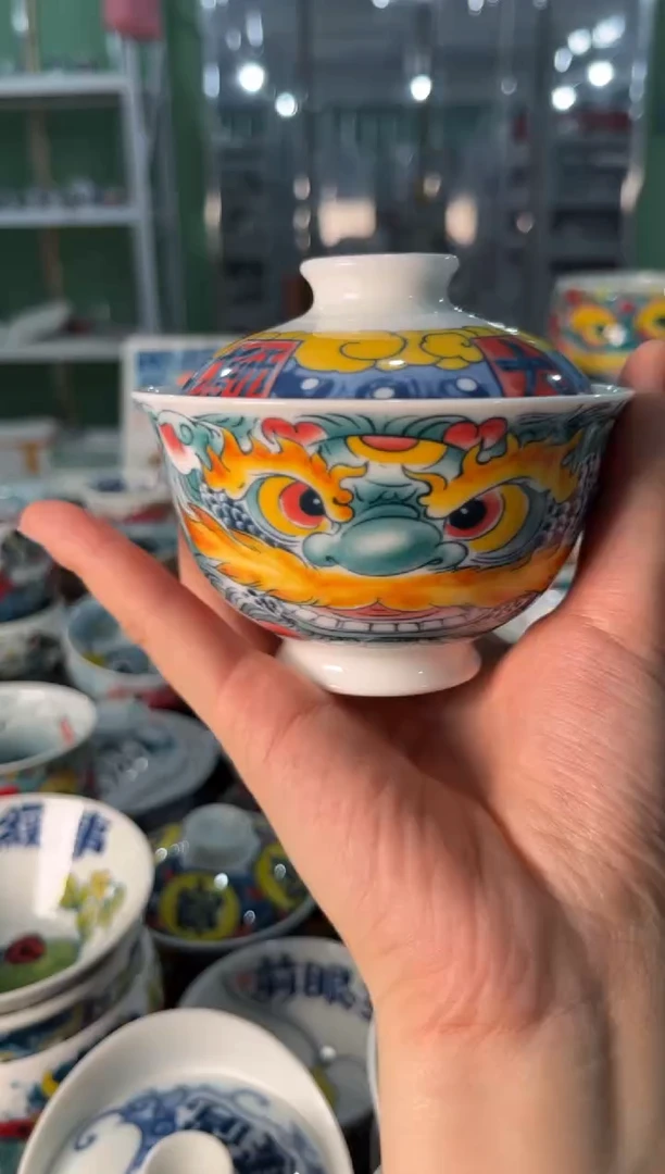 陶瓷昨明景德镇陶瓷：盖碗