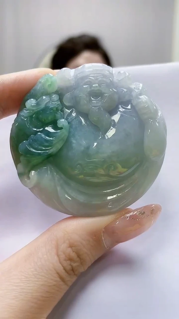 未镶嵌定制翡翠4829jw-毛货挂件36