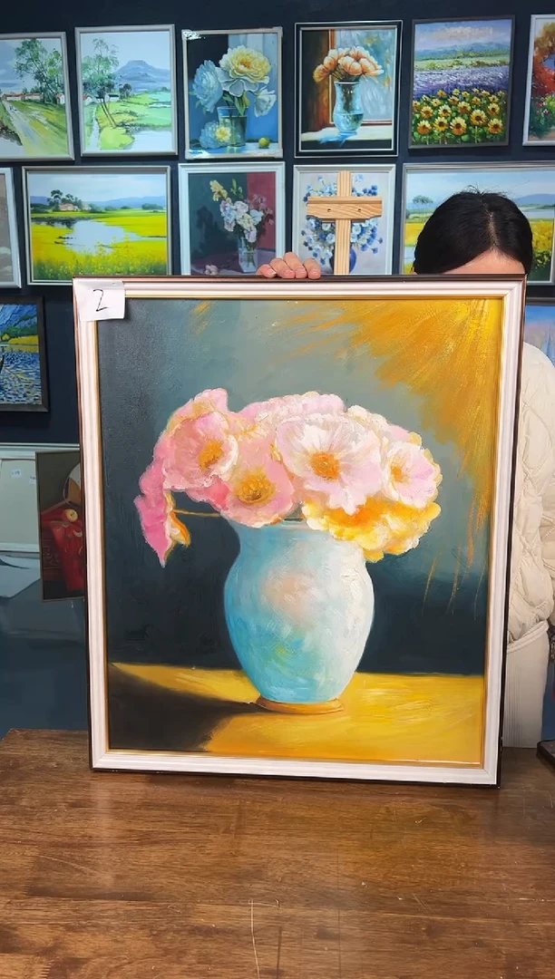 【闪购商品】油画66号 50*60 花卉-手绘油画