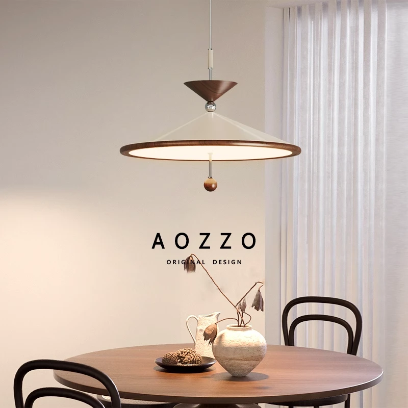 奥朵中古风餐厅吊灯新中式茶室吊灯风铃侘寂风卧室高级感禅意灯具