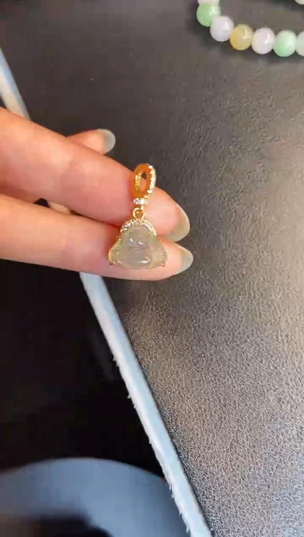 吊坠(不含链)银S925镶嵌翡翠1