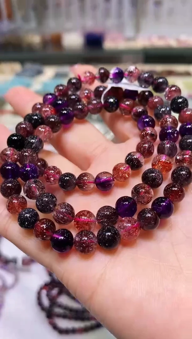 未镶嵌手链水晶多样性发其一超七多圈7.5+