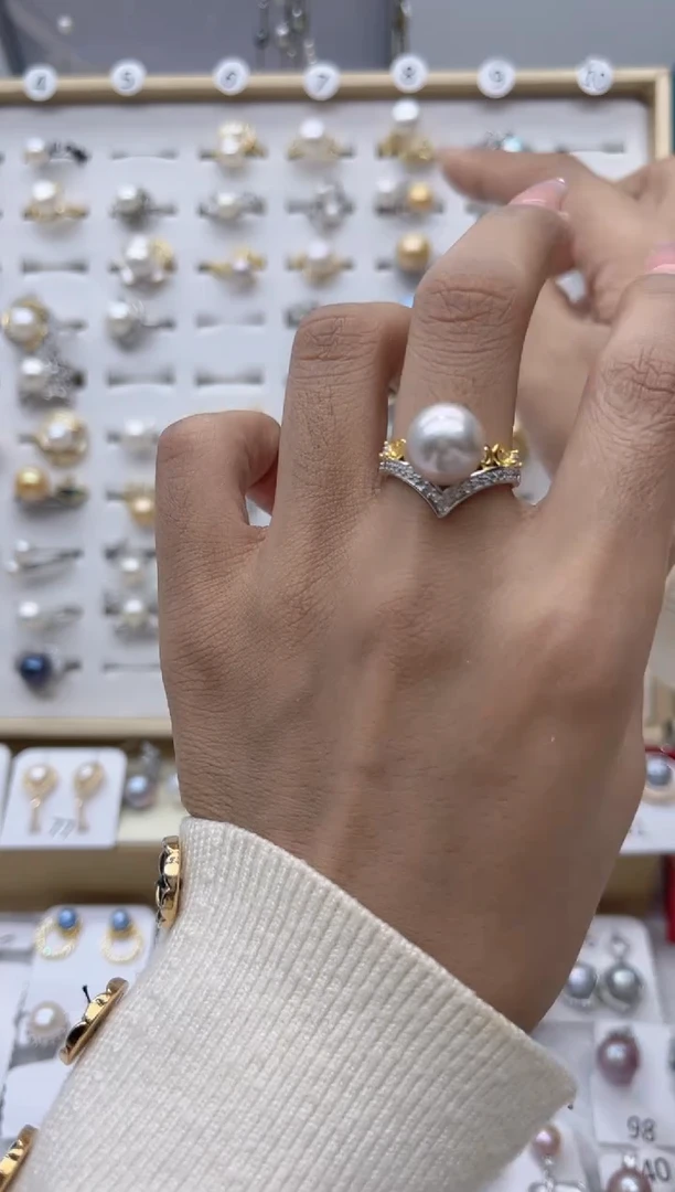 【闪购商品】淡水珍珠戒指合金61