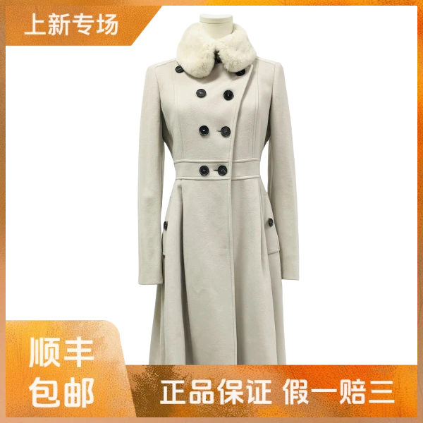 妃鱼/博柏利/羊毛/大衣/95新/凡0925