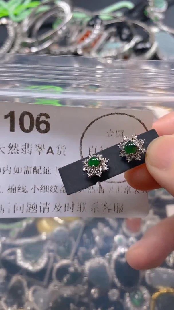 翡翠未镶嵌吊坠(不含链)106.