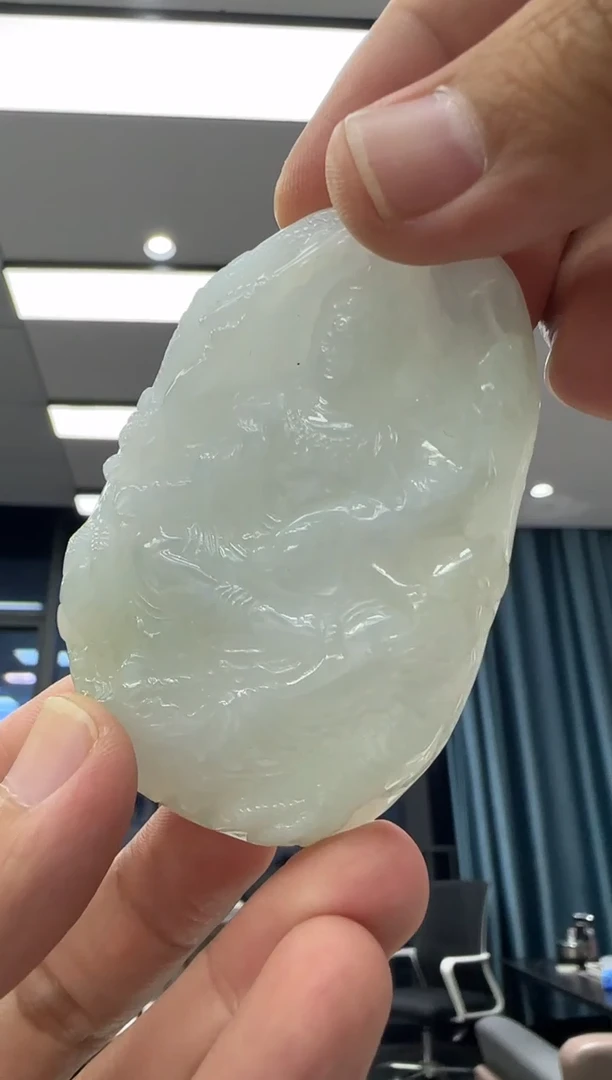 颈饰未镶嵌翡翠天然翡翠A货孤品一件