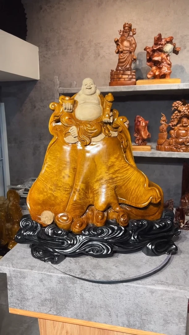 【闪购商品】金丝楠金丝楠木精工雕刻摆件