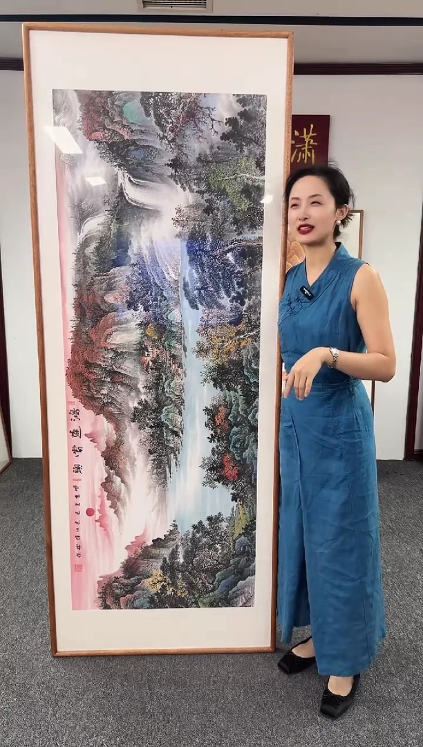 国画鸿运当头 210*80 刘佳林