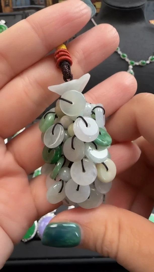 【闪购商品】翡翠挂件未镶嵌515平安扣一条