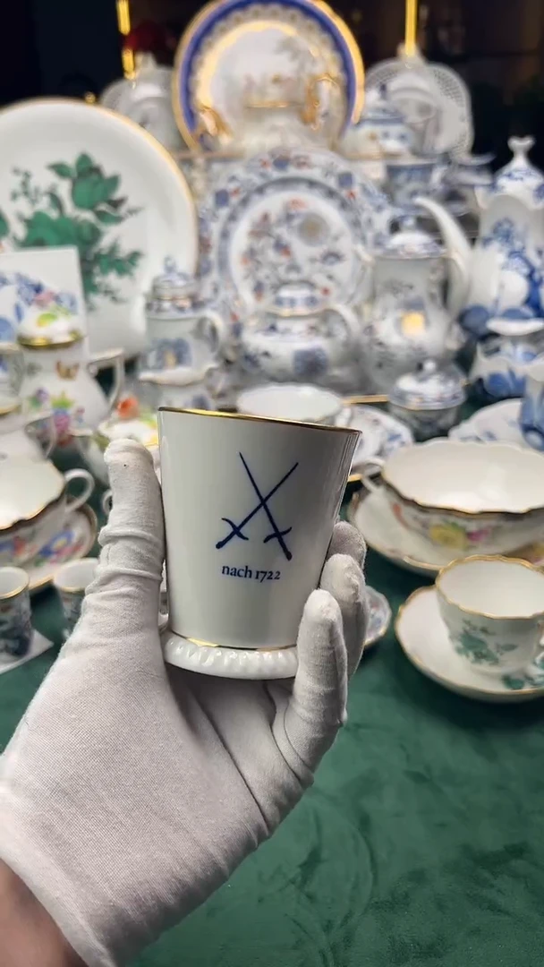 瓷片梅森剑标手握杯