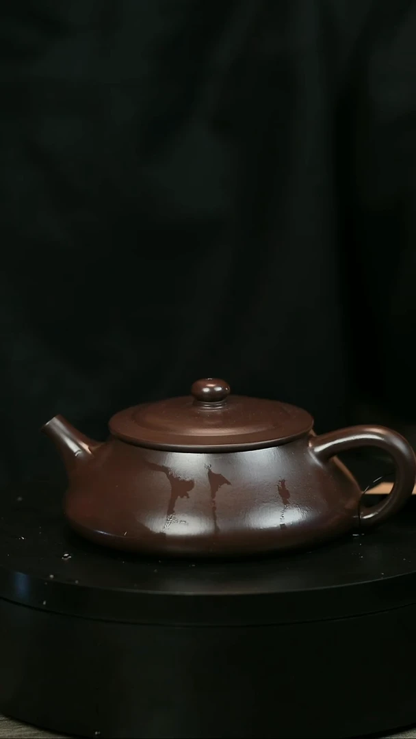 茶壶紫砂羽**殇H1886陈春芬紫泥柱瓢