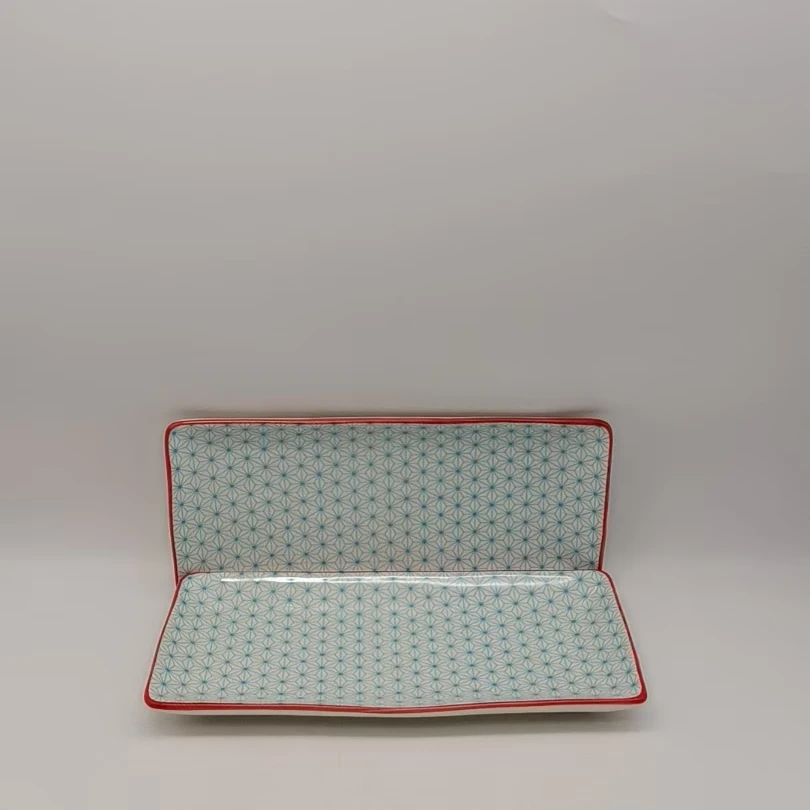 5770 长方盘2个（微瑕，长24.5，宽11.5，高2）陶瓷餐具B5