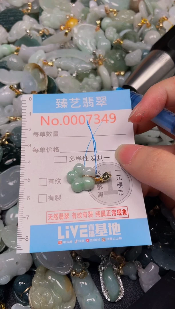 吊坠(不含链)未镶嵌翡翠7349