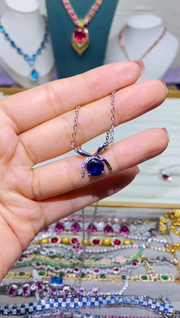 银S925镶嵌耳饰紫晶1