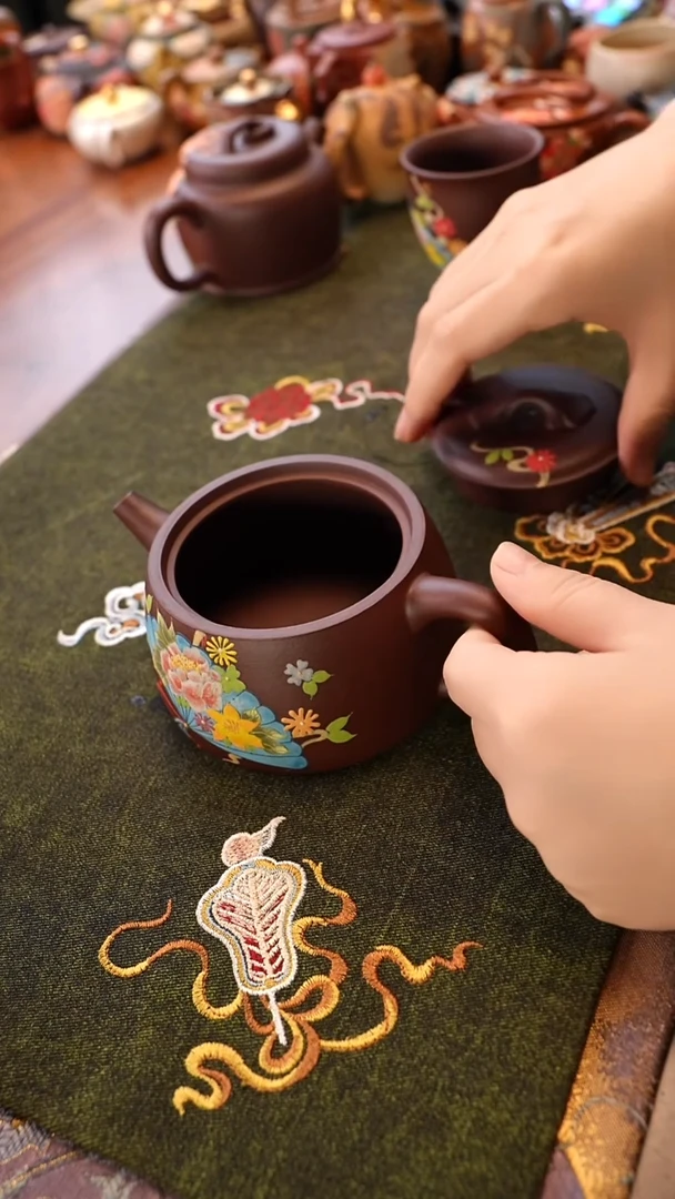 雀扇汉瓦宜兴紫砂