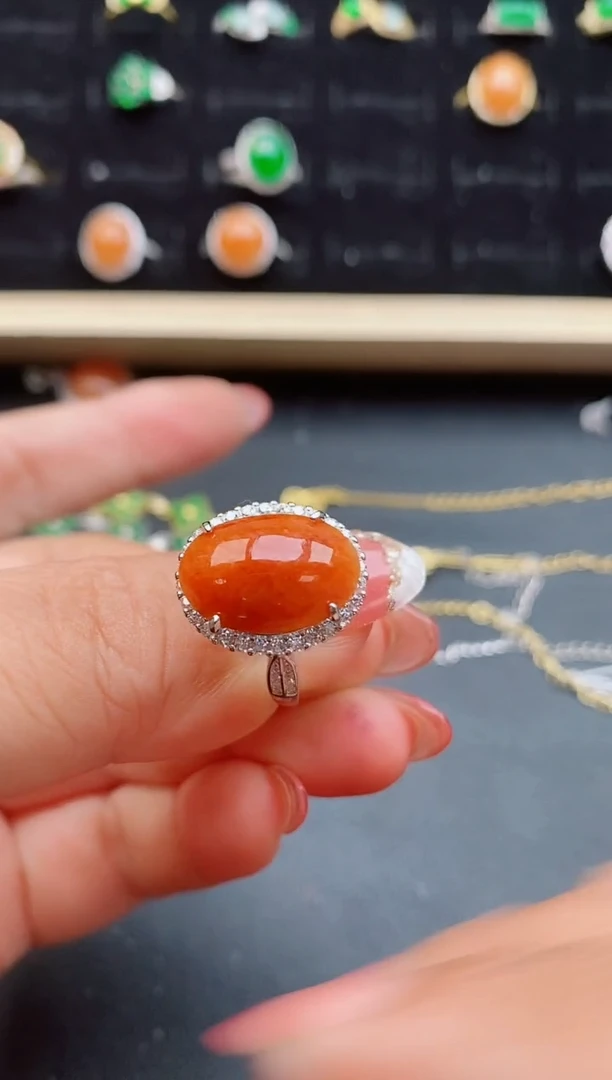 【闪购商品】翡翠戒指银S925镶嵌12112